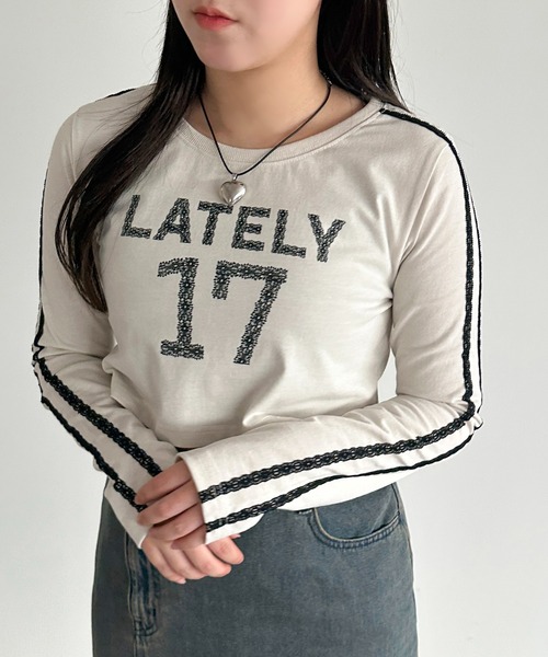 「apres jour mignon」 長袖カットソー X-LARGE ブラック レディース_画像3