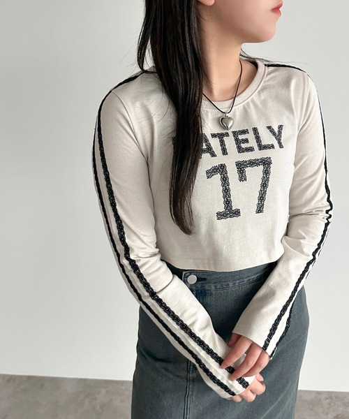 「apres jour mignon」 長袖カットソー X-LARGE ブラック レディース_画像4