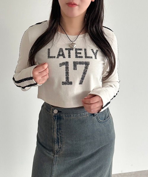 「apres jour mignon」 長袖カットソー X-LARGE ブラック レディース_画像6