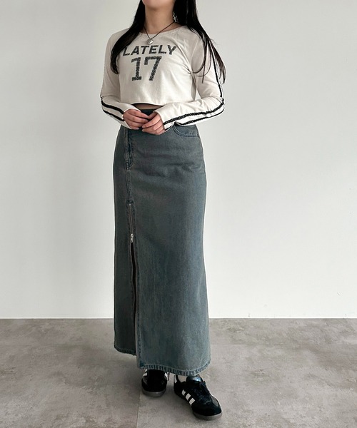 「apres jour mignon」 長袖カットソー X-LARGE ブラック レディース_画像7