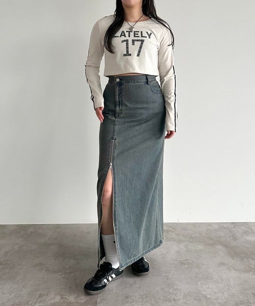 「apres jour mignon」 長袖カットソー X-LARGE ブラック レディース_画像8