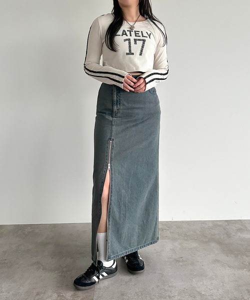 「apres jour mignon」 長袖カットソー X-LARGE ブラック レディース_画像9