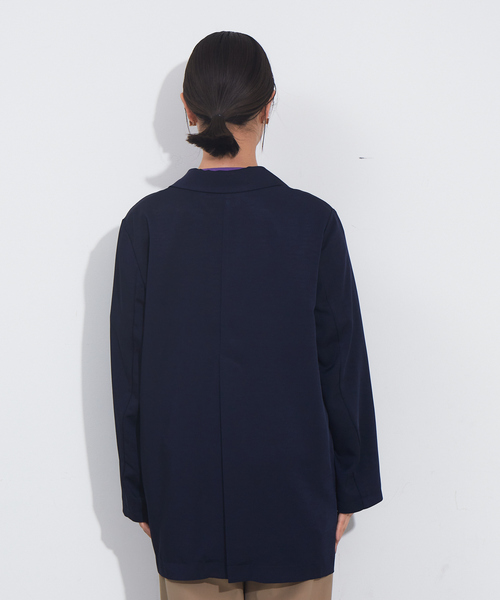 「NOMINE」 テーラードジャケット フリー ダークネイビー レディース_画像5