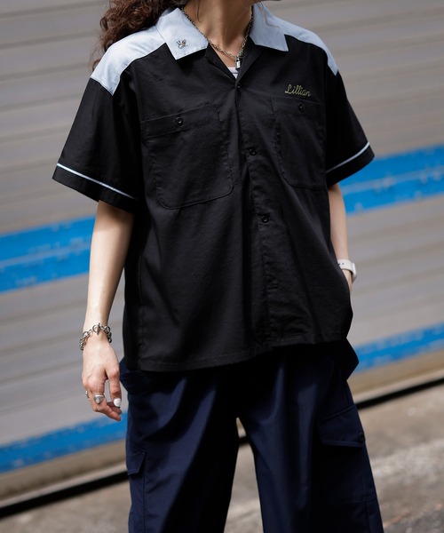 「DOUBLE NAME」 半袖シャツ FREE イエロー レディース_画像6