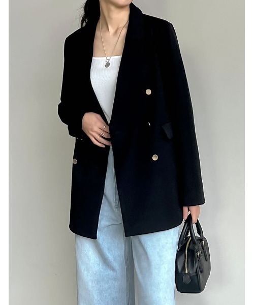 Re:EDIT（リエディ） テーラードジャケット MEDIUM ネイビー