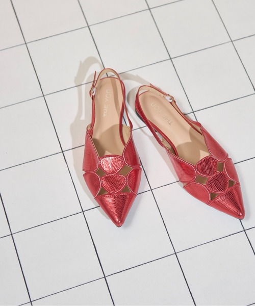 「THE YOn」 シューズ 38 レッド レディース_画像2