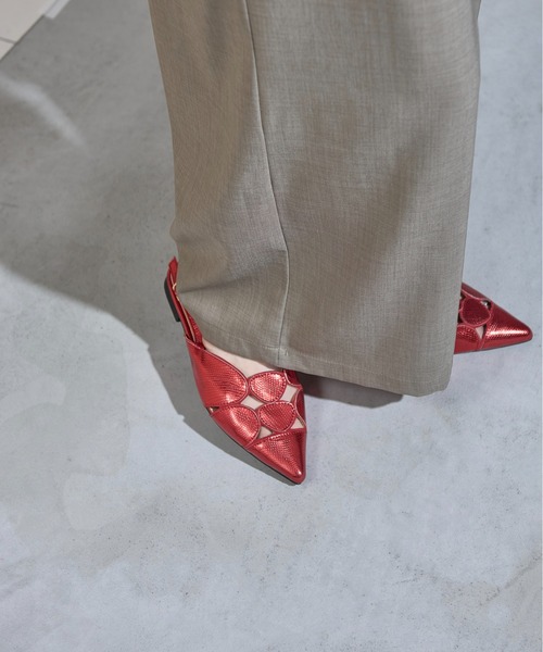 「THE YOn」 シューズ 38 レッド レディース_画像7