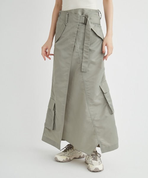 「emmi」 ロングスカート 1 ブラック レディース_画像9