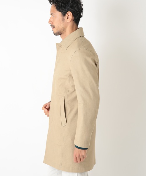 Yahoo!オークション - 「MEN'S BIGI」 ステンカラーコート 01 ベージュ