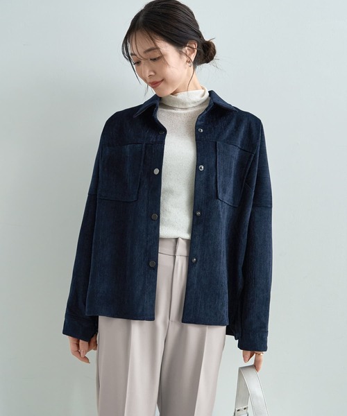 STYLE DELI（スタイルデリ） ブルゾン アウター 「LUXE」ベルベット調 