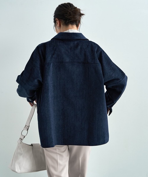 STYLE DELI（スタイルデリ） ブルゾン アウター 「LUXE」ベルベット調 