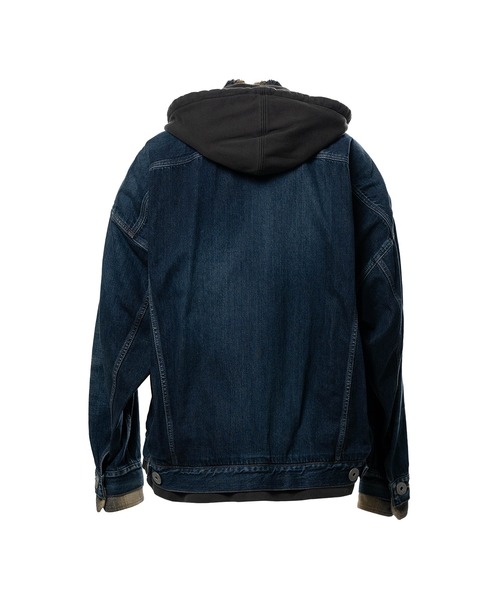 ブルゾン アウター Triple Layered Denim Jacket メンズの画像