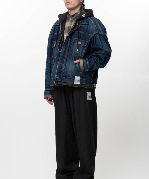ブルゾン アウター Triple Layered Denim Jacket メンズの画像