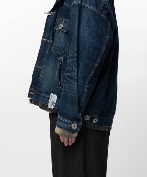 ブルゾン アウター Triple Layered Denim Jacket メンズの画像
