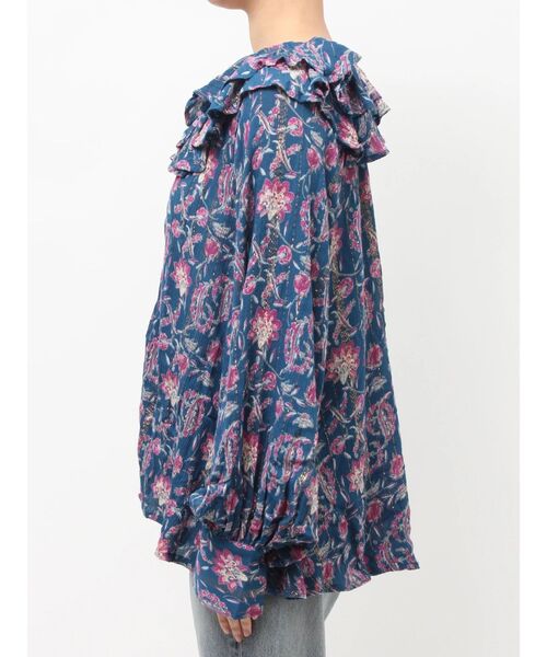 新品Ungridエスニック柄ブラウス♡ Ungrid（アングリッド） ブラウス シャツ エスニックフラワーフリル