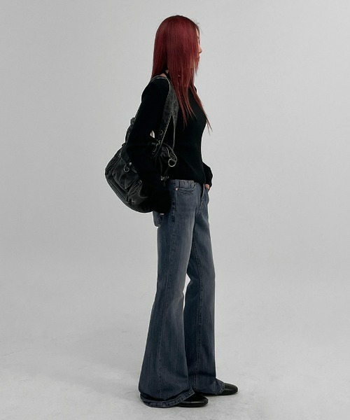 「BLACKUP」 長袖ニット FREE アイボリー レディース_画像8