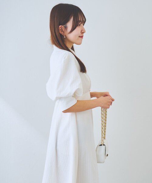 La boutique BonBon ストライプフレアシャツワンピース La boutique Bonbon（ラブティックボンボン） ワンピース 「sana監修