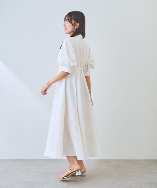 La boutique BonBon ストライプフレアシャツワンピース La boutique Bonbon（ラブティックボンボン） ワンピース 「sana監修
