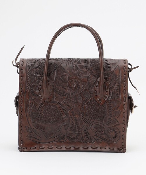 「CARVING TRIBES」 ハンドバッグ FREE ブラウン系その他4 レディース_画像5