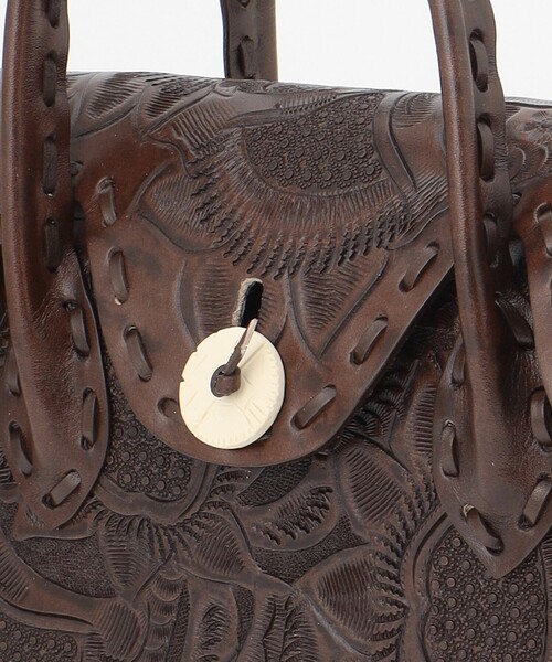 「CARVING TRIBES」 ハンドバッグ FREE ブラウン系その他4 レディース_画像7