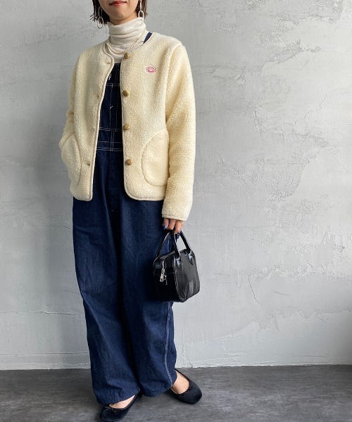 「Vincent et Mireille」 ノーカラージャケット 36 ベージュ レディース_画像7