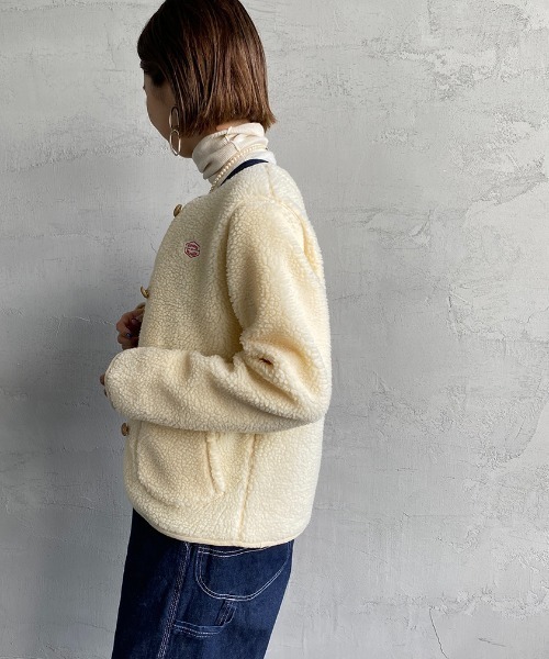 「Vincent et Mireille」 ノーカラージャケット 36 ベージュ レディース_画像8