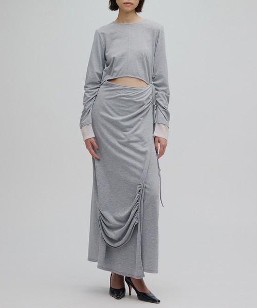 Ameri（アメリ） ワンピース WAIST TIE LAYERD DRESS : ZOZOTOWN Yahoo