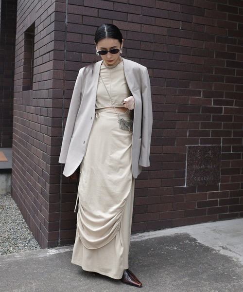 Ameri（アメリ） ワンピース WAIST TIE LAYERD DRESS : ZOZOTOWN Yahoo