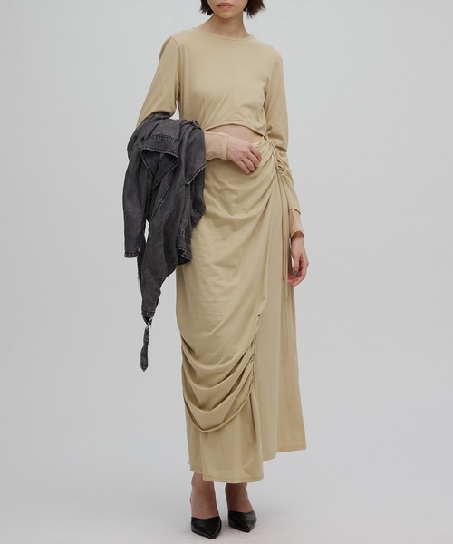Ameri（アメリ） ワンピース WAIST TIE LAYERD DRESS : ZOZOTOWN Yahoo