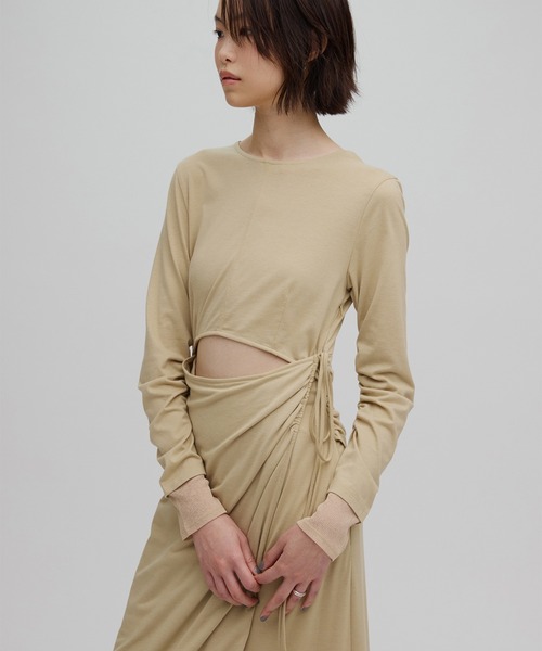 Ameri（アメリ） ワンピース WAIST TIE LAYERD DRESS : ZOZOTOWN Yahoo