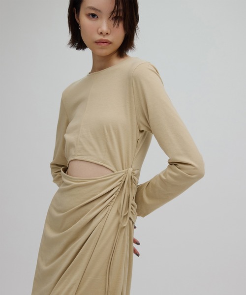 Ameri（アメリ） ワンピース WAIST TIE LAYERD DRESS : ZOZOTOWN Yahoo