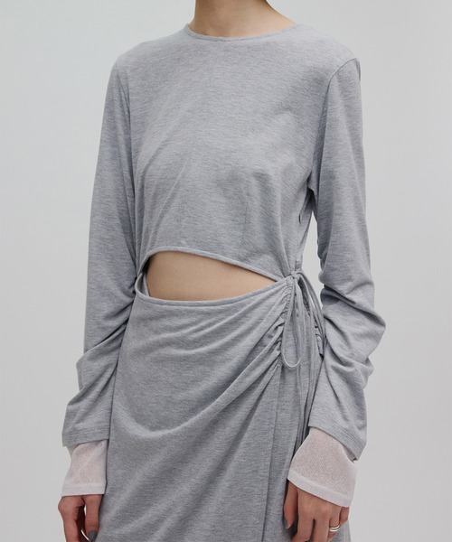 Ameri（アメリ） ワンピース WAIST TIE LAYERD DRESS : ZOZOTOWN Yahoo