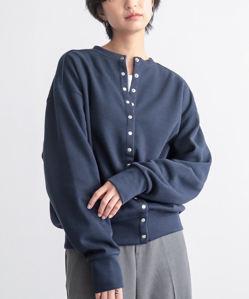 for/c（フォーシー） カーディガン スナップボタンロングカーディガン