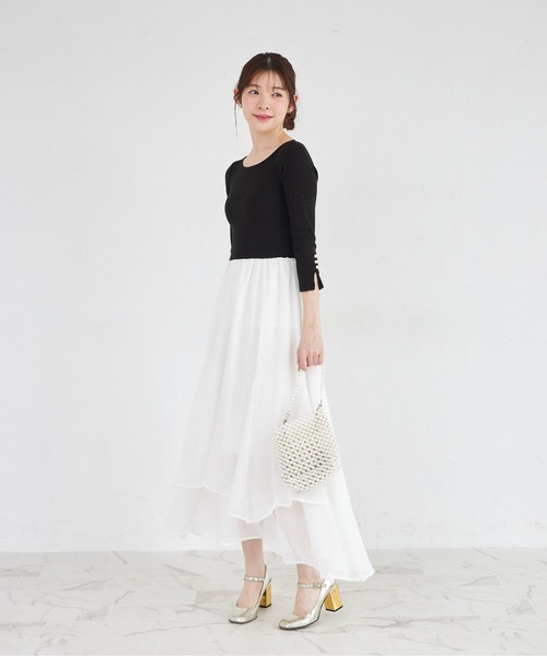 tocco closet（トッコ クローゼット） ワンピース ラメリブカットソー