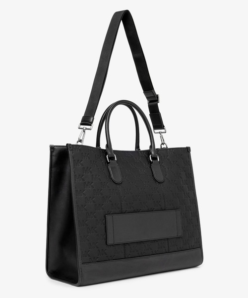 トートバッグ JET SET ロゴエンボス レザー トートバッグ メンズの画像
