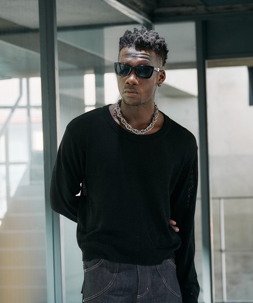 ANDER HUNK tシャツ U-neck Sier LS top / Uネックシアーロング