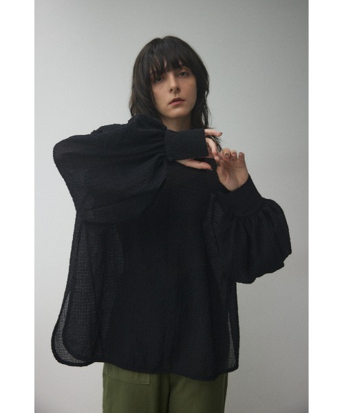 BLACK BY MOUSSY（ブラックバイマウジー） 長袖ブラウス FREE ブラック 