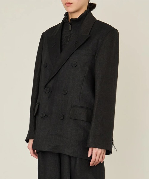 ジャケット テーラードジャケット 「i'm here :」GRANDPA : LINEN JACKET メンズの画像