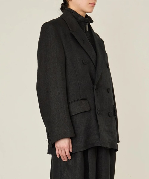 ジャケット テーラードジャケット 「i'm here :」GRANDPA : LINEN JACKET メンズの画像