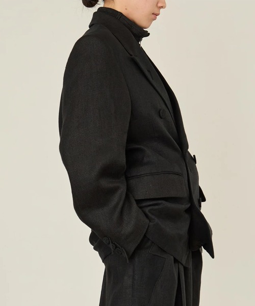 ジャケット テーラードジャケット 「i'm here :」GRANDPA : LINEN JACKET メンズの画像