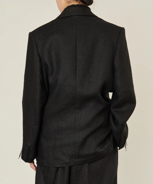 ジャケット テーラードジャケット 「i'm here :」GRANDPA : LINEN JACKET メンズの画像