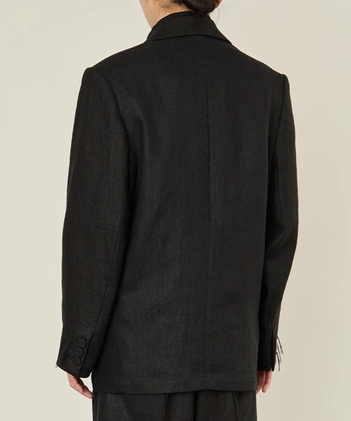 ジャケット テーラードジャケット 「i'm here :」GRANDPA : LINEN JACKET メンズの画像
