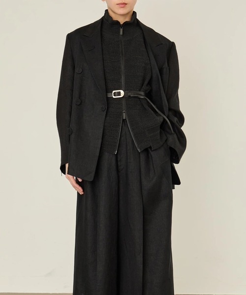 ジャケット テーラードジャケット 「i'm here :」GRANDPA : LINEN JACKET メンズの画像