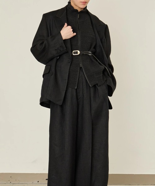 ジャケット テーラードジャケット 「i'm here :」GRANDPA : LINEN JACKET メンズの画像