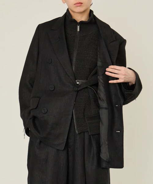 ジャケット テーラードジャケット 「i'm here :」GRANDPA : LINEN JACKET メンズの画像