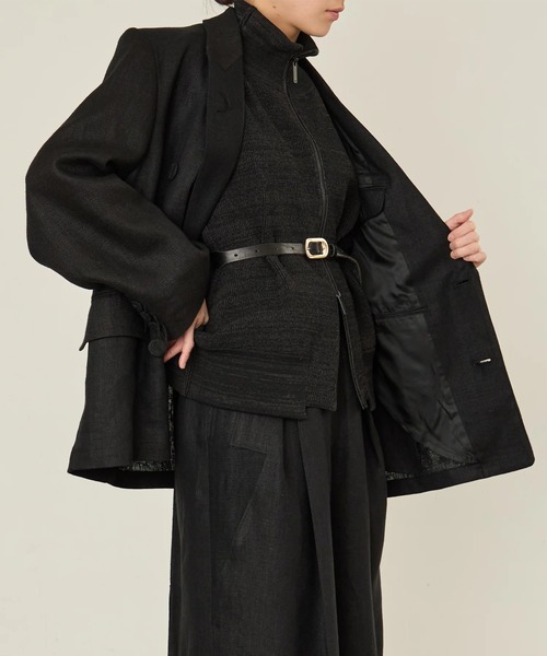 ジャケット テーラードジャケット 「i'm here :」GRANDPA : LINEN JACKET メンズの画像