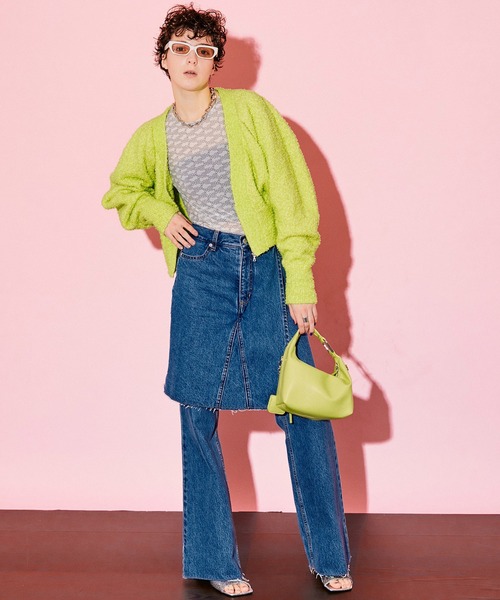 「MAISON SPECIAL」 ニットカーディガン FREE グリーン レディースの画像