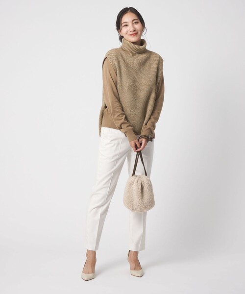 「A DAY IN THE LIFE UNITED ARROWS」 ニットアンサンブル FREE ダークグレー レディース_画像3