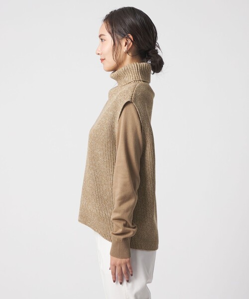 「A DAY IN THE LIFE UNITED ARROWS」 ニットアンサンブル FREE ダークグレー レディース_画像6