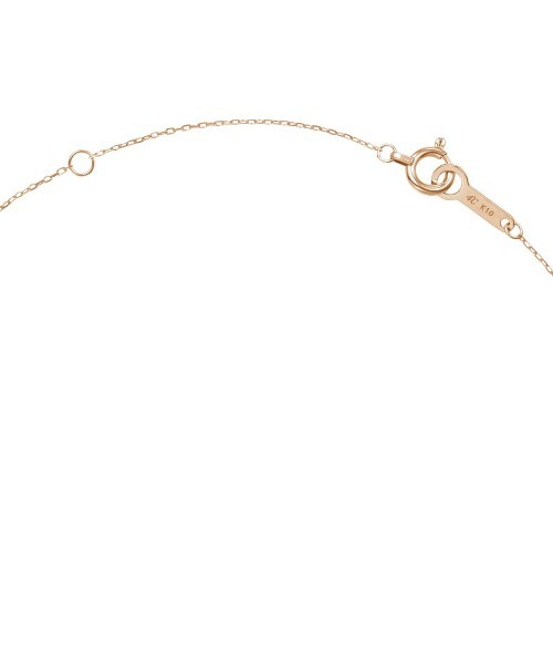ネックレス 「4月誕生石」K10ピンクゴールド モルガナイト ネックレス レディースの画像